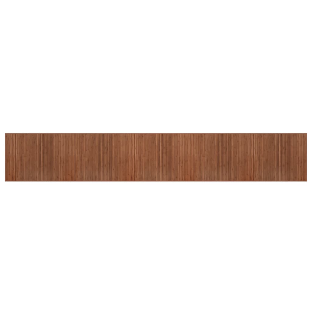 Tappeto Rettangolare Marrone 80x500 cm in BambÃ¹