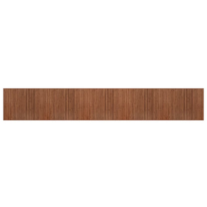 Tappeto Rettangolare Marrone 80x500 cm in BambÃ¹