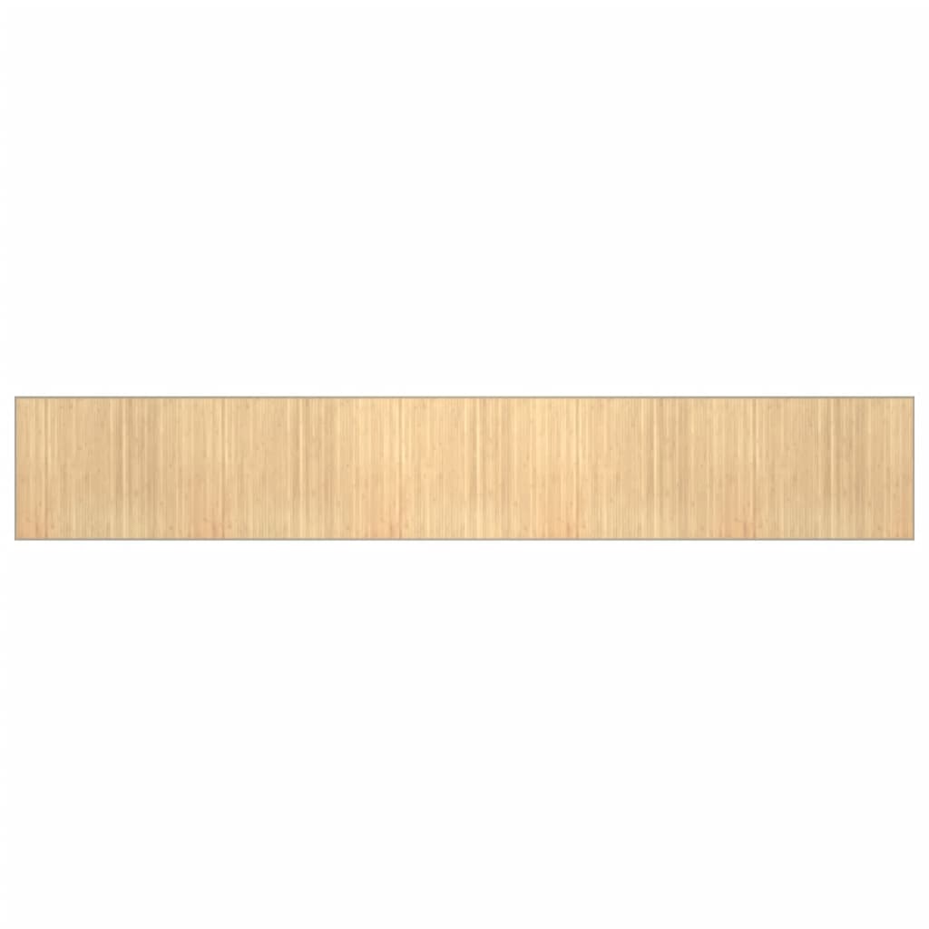 Tappeto Rettangolare Natura Chiaro 80x500 cm in BambÃ¹