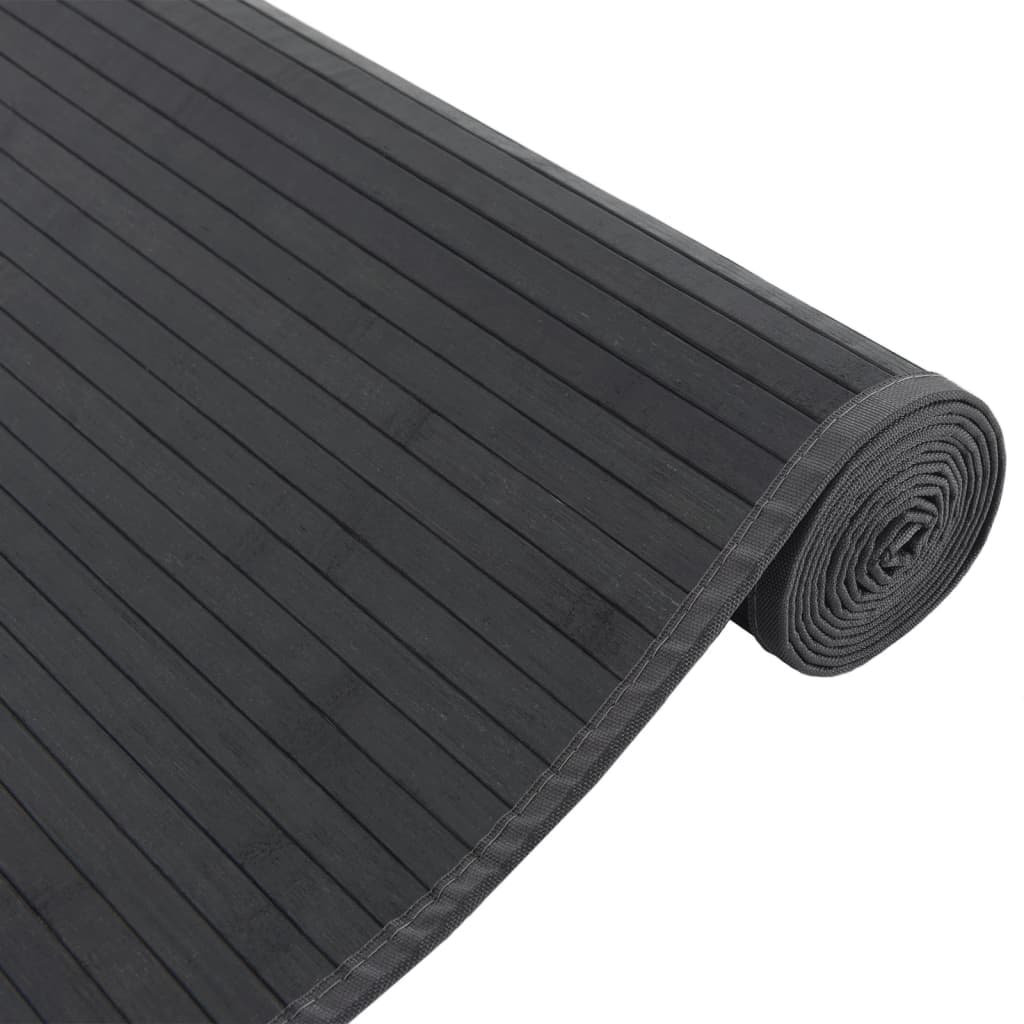 Tappeto Rettangolare Nero 80x1000 cm in BambÃ¹