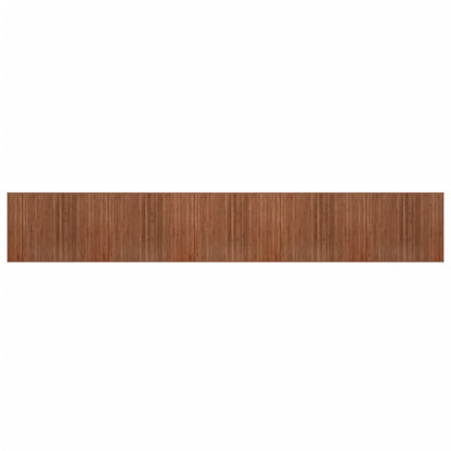 Tappeto Rettangolare Marrone 80x1000 cm in BambÃ¹