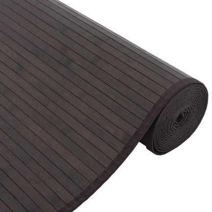 Tappeto Rettangolare Marrone Scuro 80x1000 cm in BambÃ¹