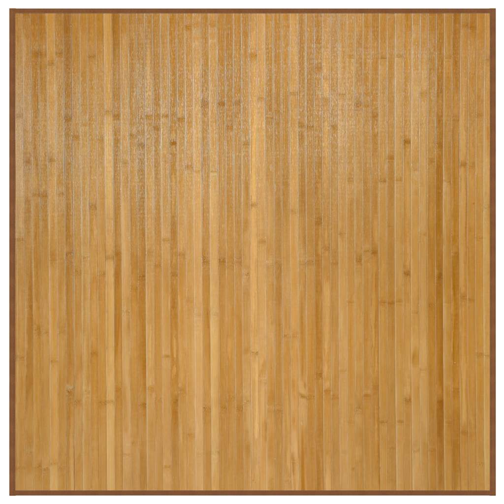 Tappeto Quadrato Naturale 100x100 cm in BambÃ¹