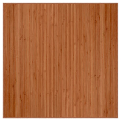 Tappeto Quadrato Marrone 100x100 cm in BambÃƒÂ¹