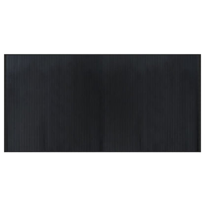 Tappeto Rettangolare Nero 100x200 cm in BambÃ¹