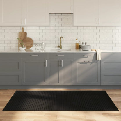 Tappeto Rettangolare Nero 100x200 cm in BambÃ¹