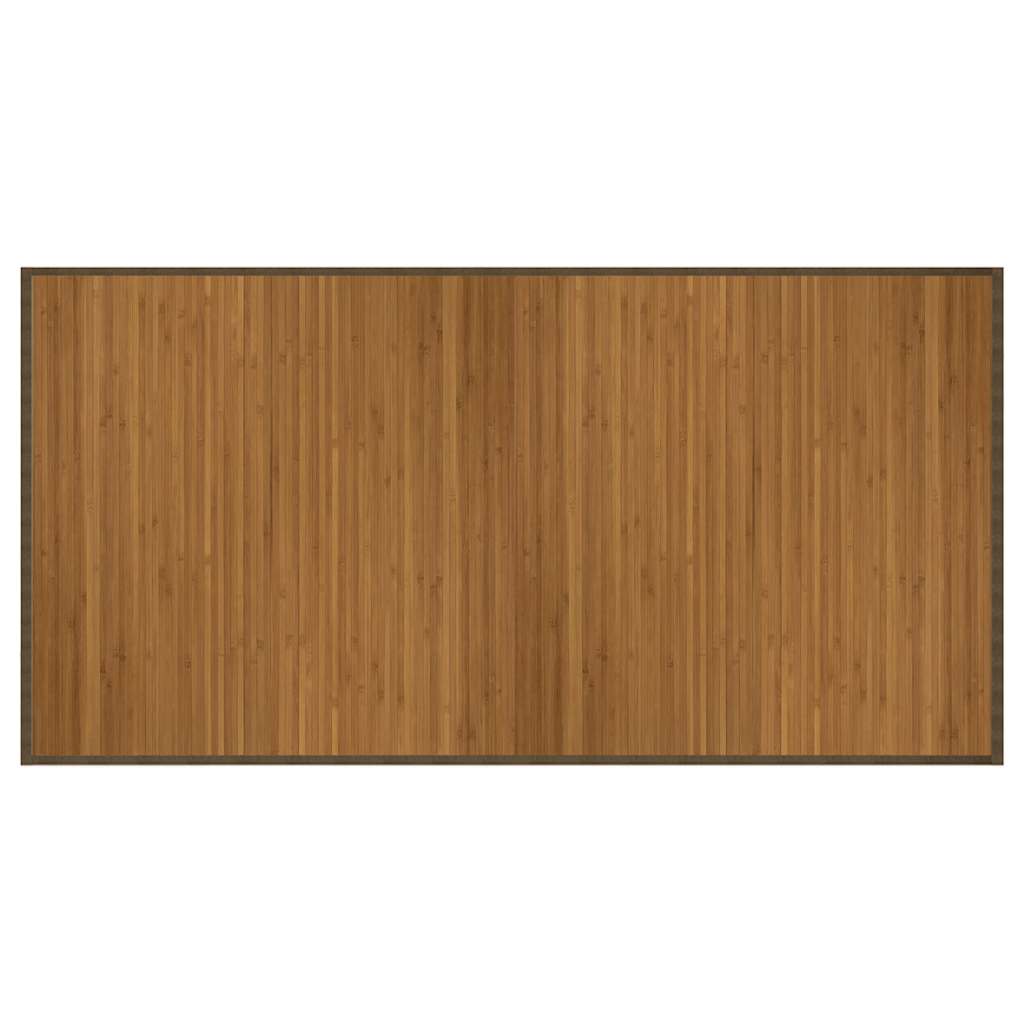 Tappeto Rettangolare Marrone 100x200 cm in BambÃ¹