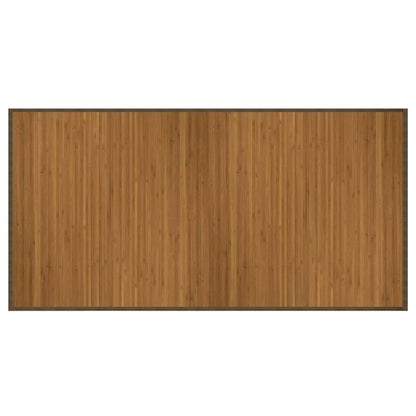 Tappeto Rettangolare Marrone 100x200 cm in BambÃ¹