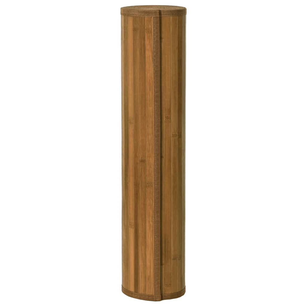 Tappeto Rettangolare Marrone 100x200 cm in BambÃ¹
