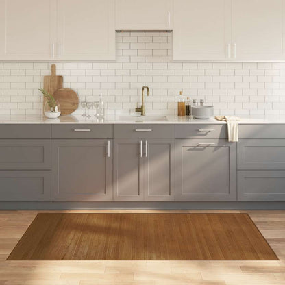 Tappeto Rettangolare Marrone 100x200 cm in BambÃ¹