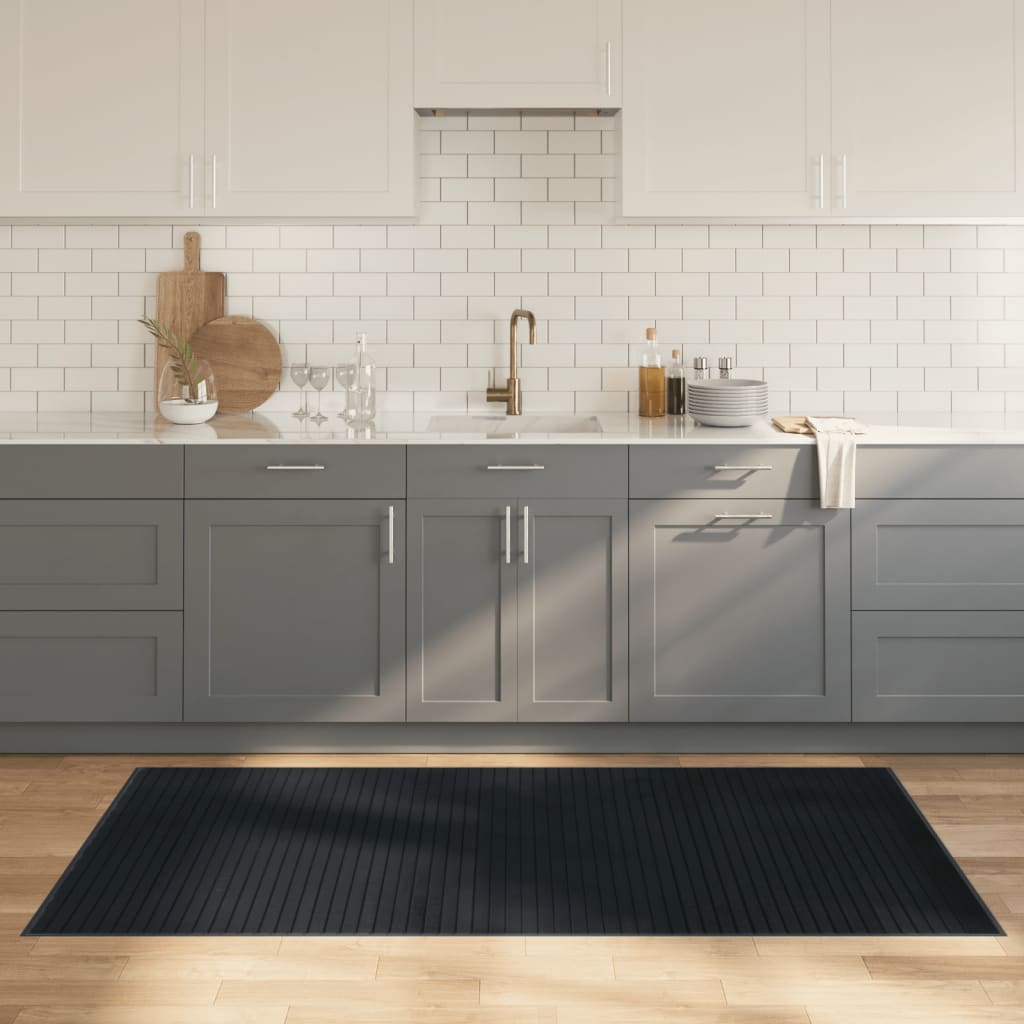 Tappeto Rettangolare Grigio 100x200 cm in BambÃ¹