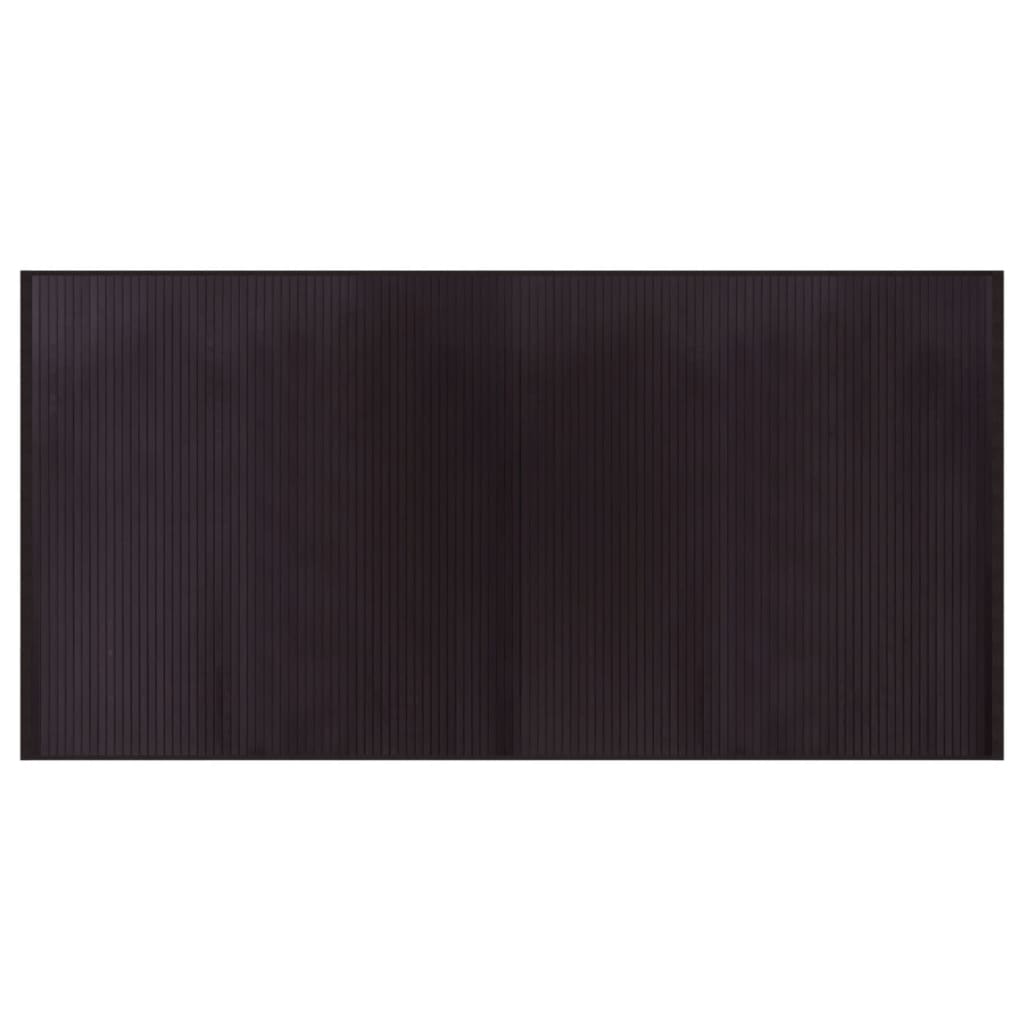 Tappeto Rettangolare Marrone Scuro 100x200 cm in BambÃ¹