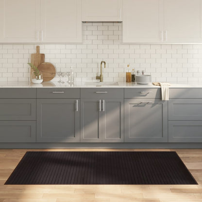Tappeto Rettangolare Marrone Scuro 100x200 cm in BambÃ¹