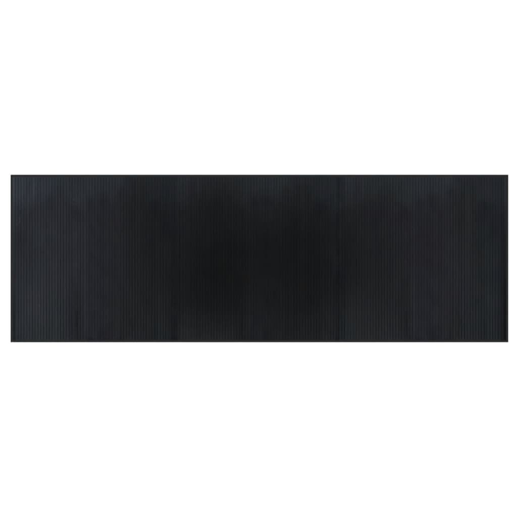 Tappeto Rettangolare Nero 100x300 cm in BambÃ¹