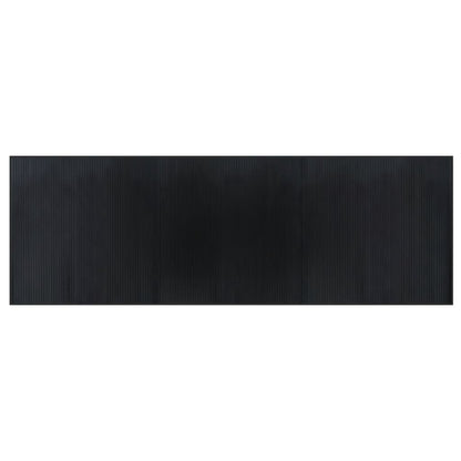 Tappeto Rettangolare Nero 100x300 cm in BambÃ¹