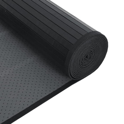Tappeto Rettangolare Nero 100x300 cm in BambÃ¹
