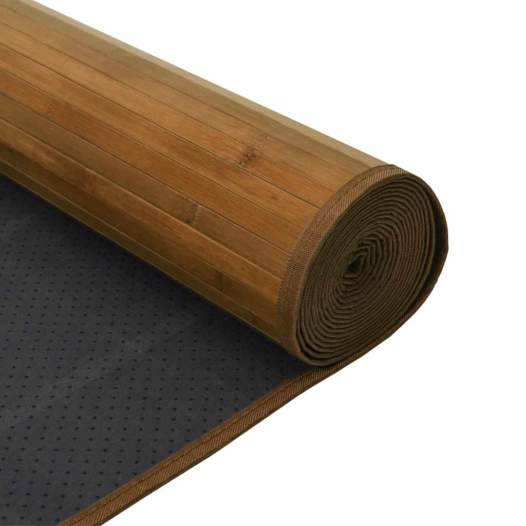 Tappeto Rettangolare Marrone 100x300 cm in BambÃ¹