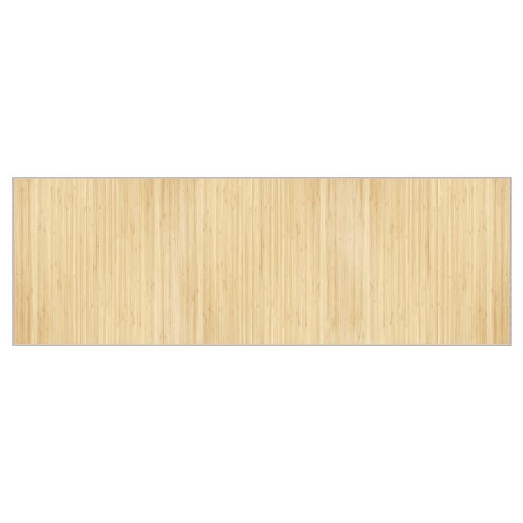 Tappeto Rettangolare Naturale Chiaro 100x300 cm in BambÃ¹