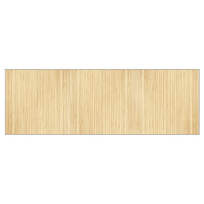 Tappeto Rettangolare Naturale Chiaro 100x300 cm in BambÃ¹