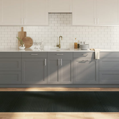 Tappeto Rettangolare Grigio 100x300 cm in BambÃ¹