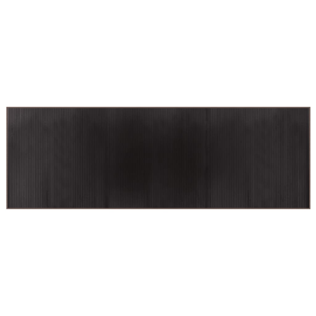 Tappeto Rettangolare Marrone Scuro 100x300 cm in BambÃ¹