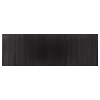 Tappeto Rettangolare Marrone Scuro 100x300 cm in BambÃ¹