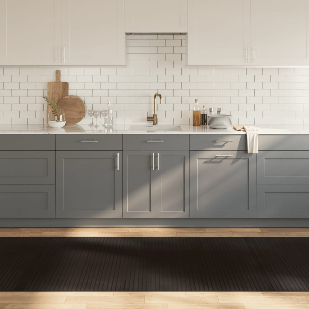 Tappeto Rettangolare Marrone Scuro 100x300 cm in BambÃ¹