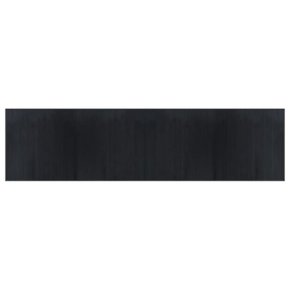 Tappeto Rettangolare Nero 100x400 cm in BambÃ¹