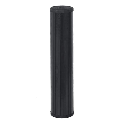 Tappeto Rettangolare Nero 100x400 cm in BambÃ¹