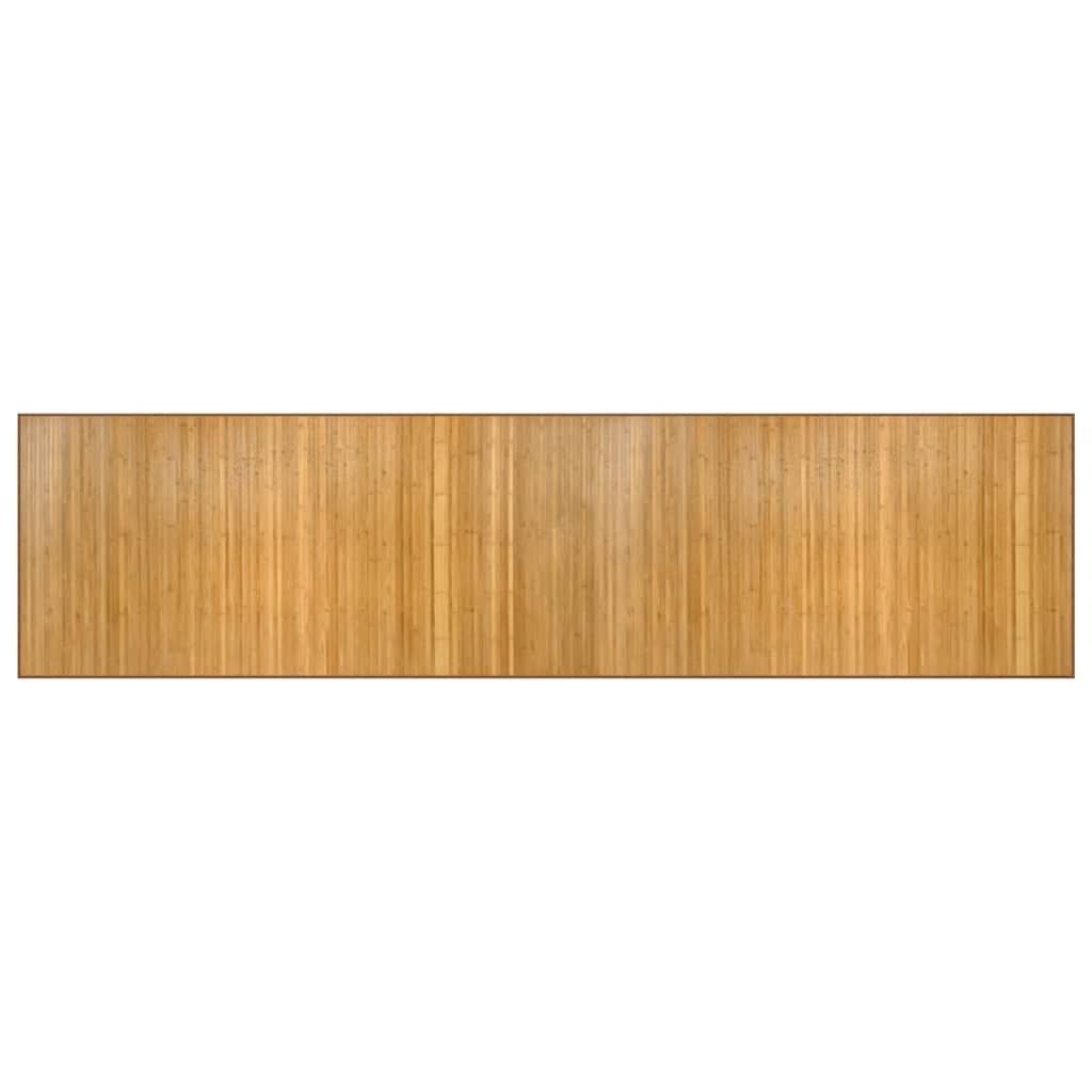Tappeto Rettangolare Naturale 100x400 cm in BambÃ¹