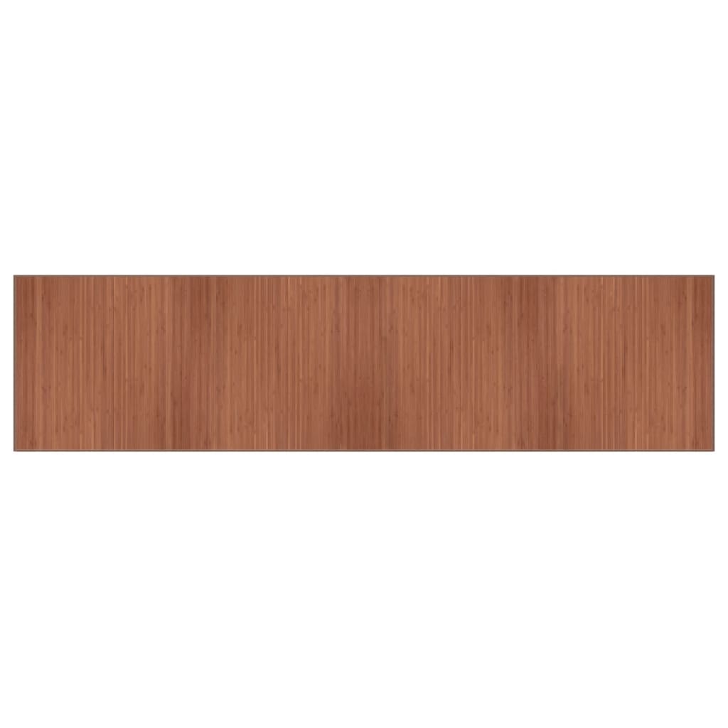 Tappeto Rettangolare Marrone 100x400 cm in BambÃ¹