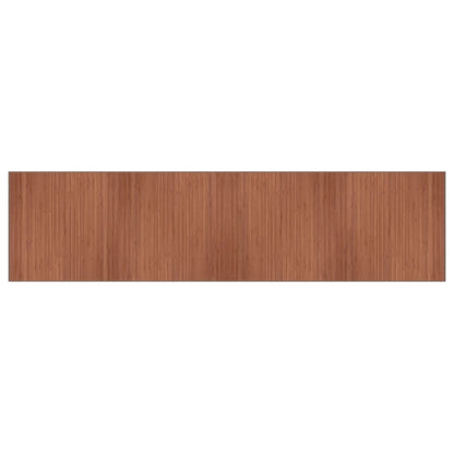 Tappeto Rettangolare Marrone 100x400 cm in BambÃ¹