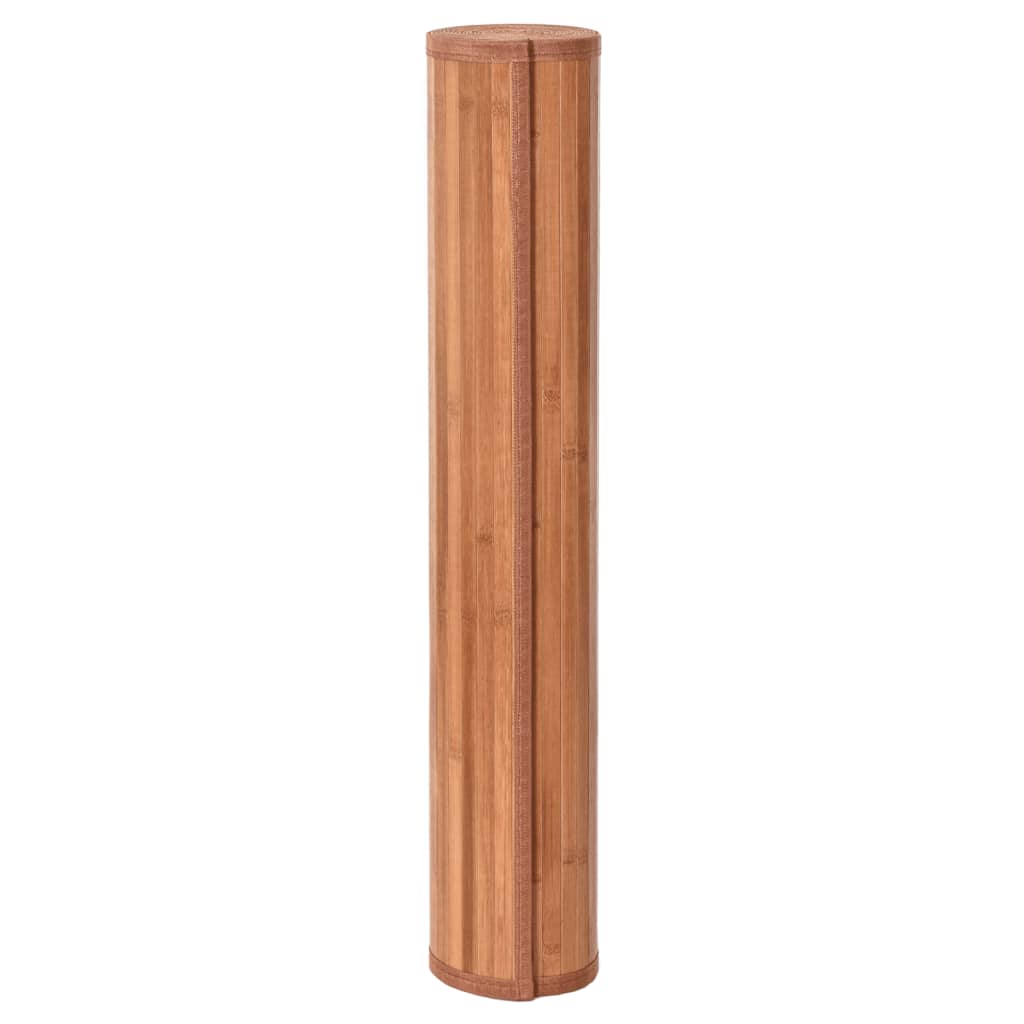 Tappeto Rettangolare Marrone 100x400 cm in BambÃ¹