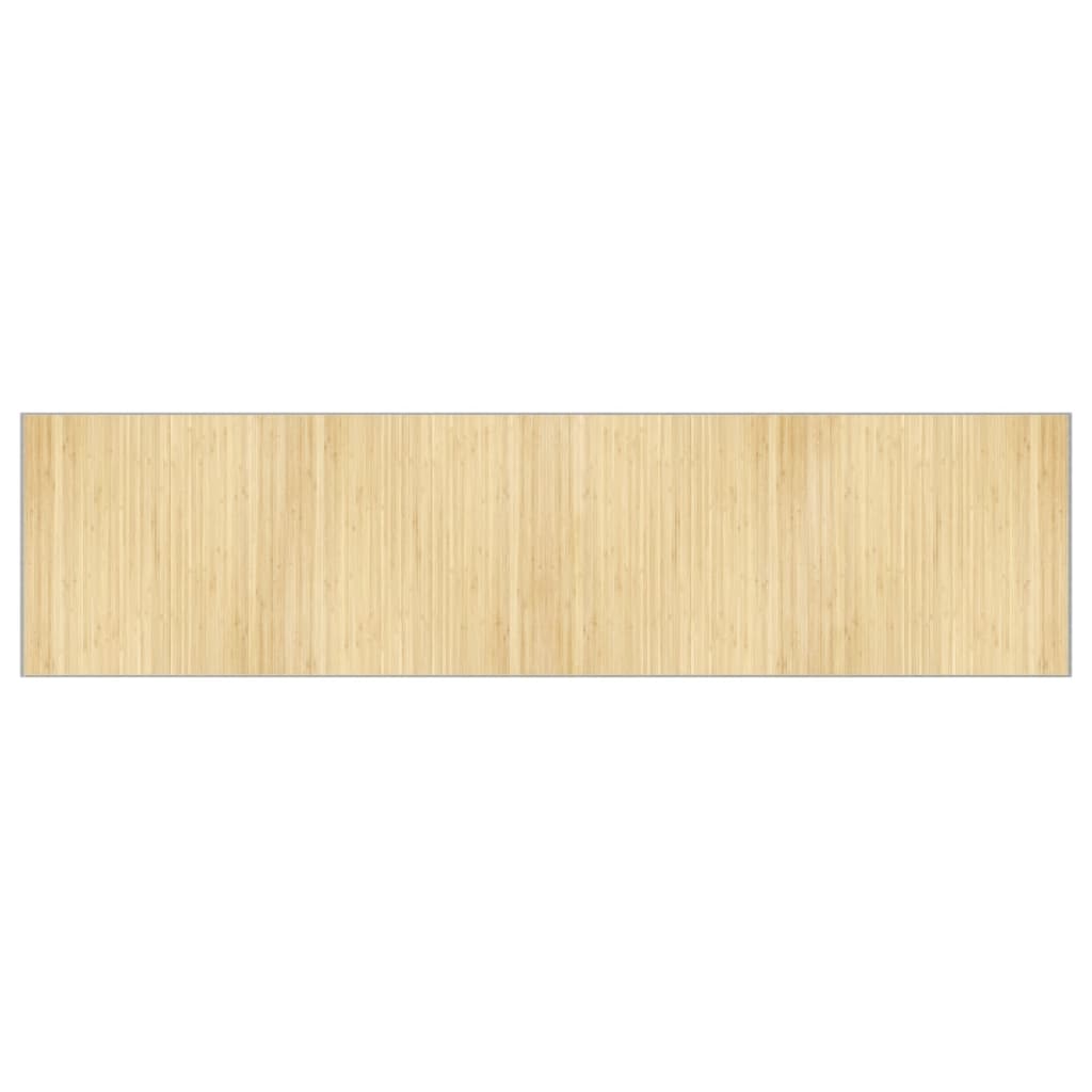 Tappeto Rettangolare Natura Chiaro 100x400 cm in BambÃ¹