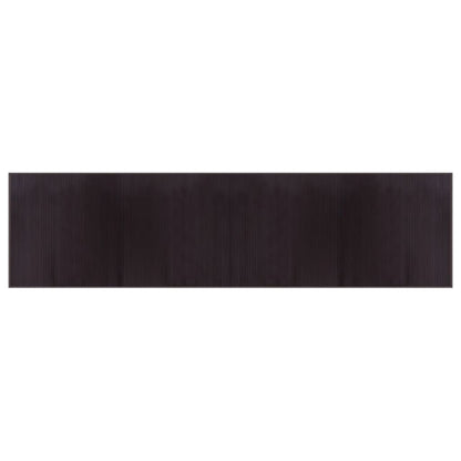 Tappeto Rettangolare Marrone Scuro 100x400 cm in BambÃ¹
