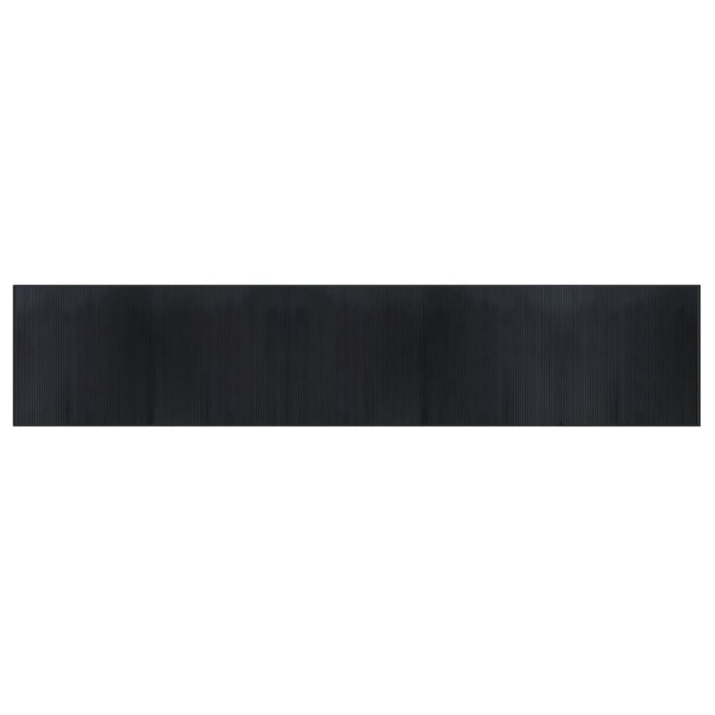 Tappeto Rettangolare Nero 100x500 cm in BambÃ¹