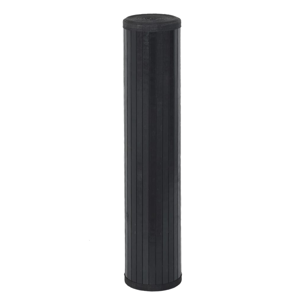 Tappeto Rettangolare Nero 100x500 cm in BambÃ¹