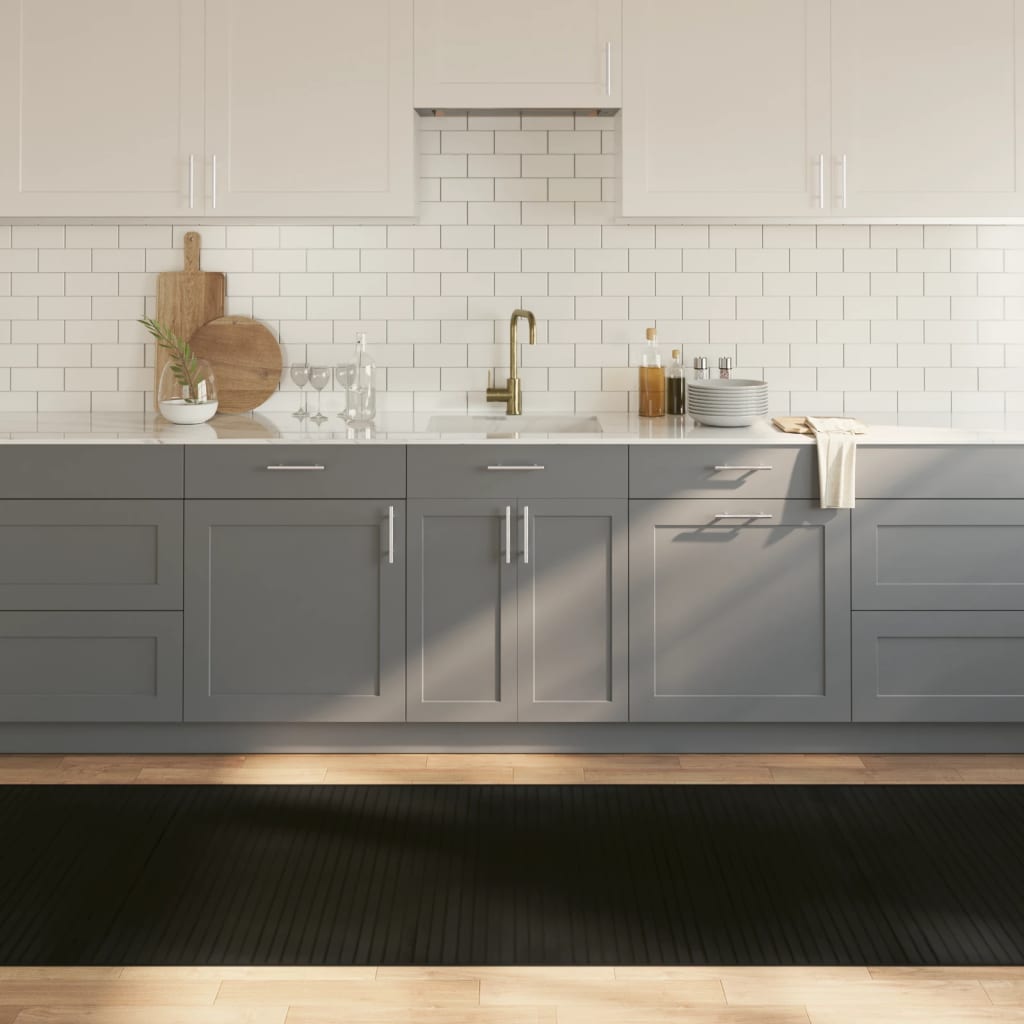 Tappeto Rettangolare Nero 100x500 cm in BambÃ¹