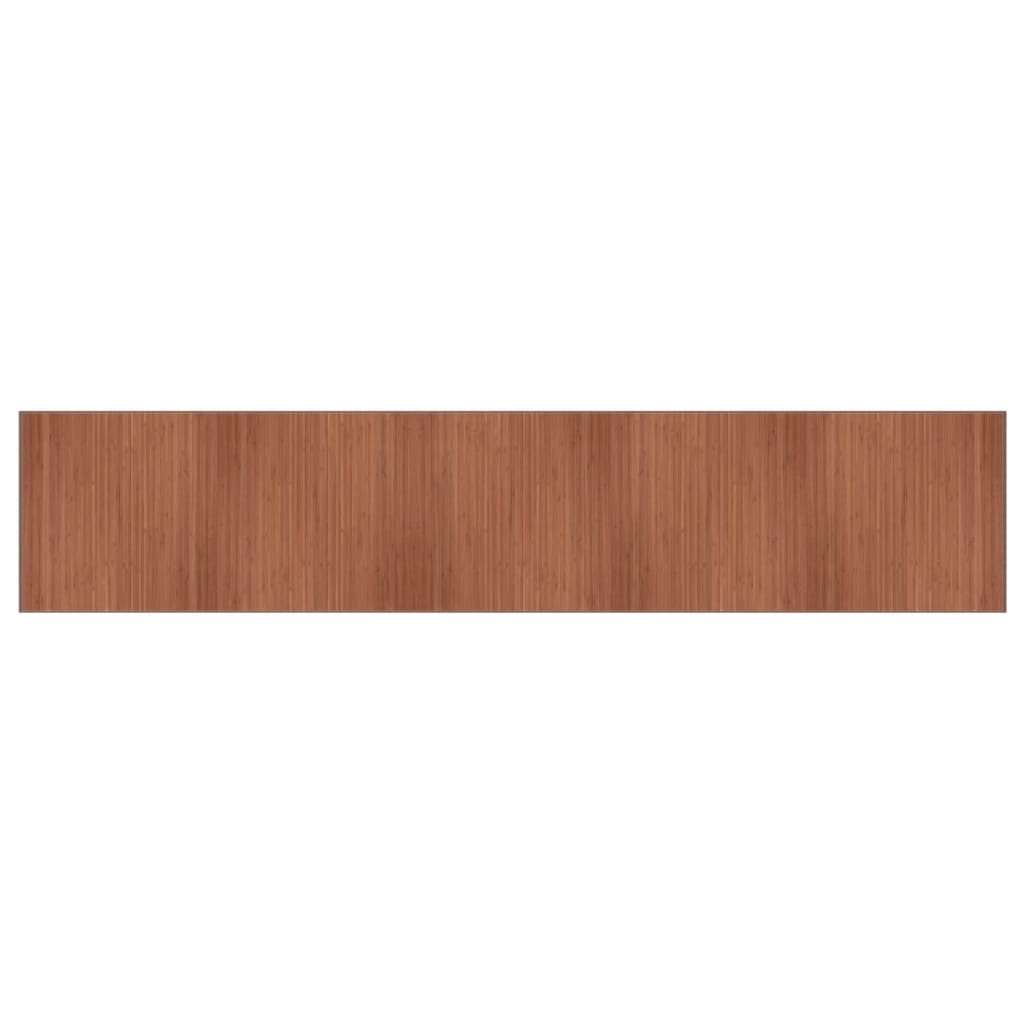 Tappeto Rettangolare Marrone 100x500 cm in BambÃ¹