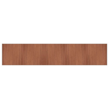 Tappeto Rettangolare Marrone 100x500 cm in BambÃ¹