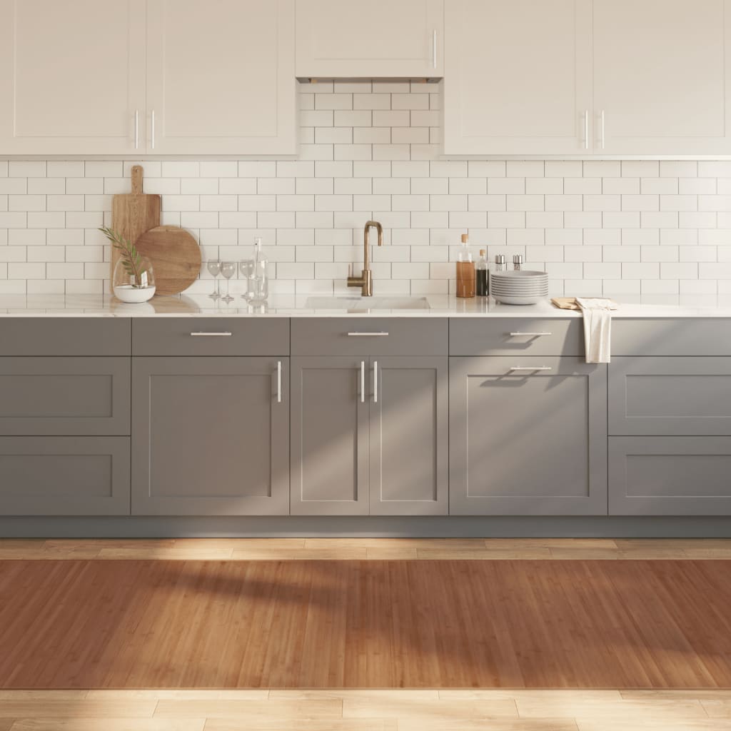Tappeto Rettangolare Marrone 100x500 cm in BambÃ¹