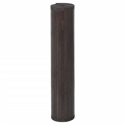 Tappeto Rettangolare Marrone Scuro 100x500 cm in BambÃ¹