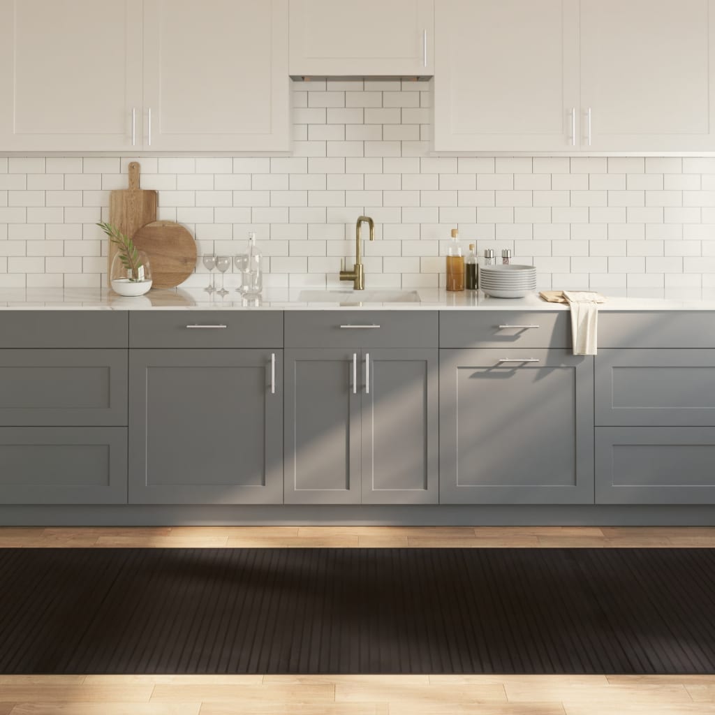 Tappeto Rettangolare Marrone Scuro 100x500 cm in BambÃ¹