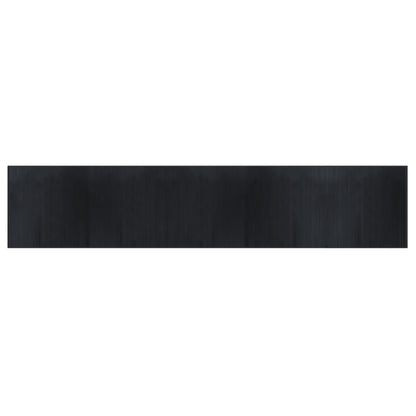 Tappeto Rettangolare Nero 100x1000 cm in BambÃ¹