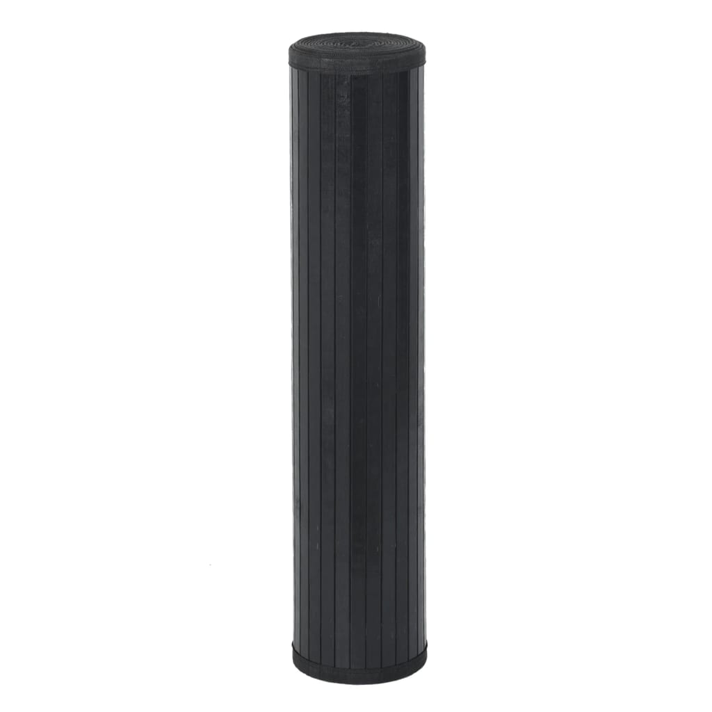 Tappeto Rettangolare Nero 100x1000 cm in BambÃ¹