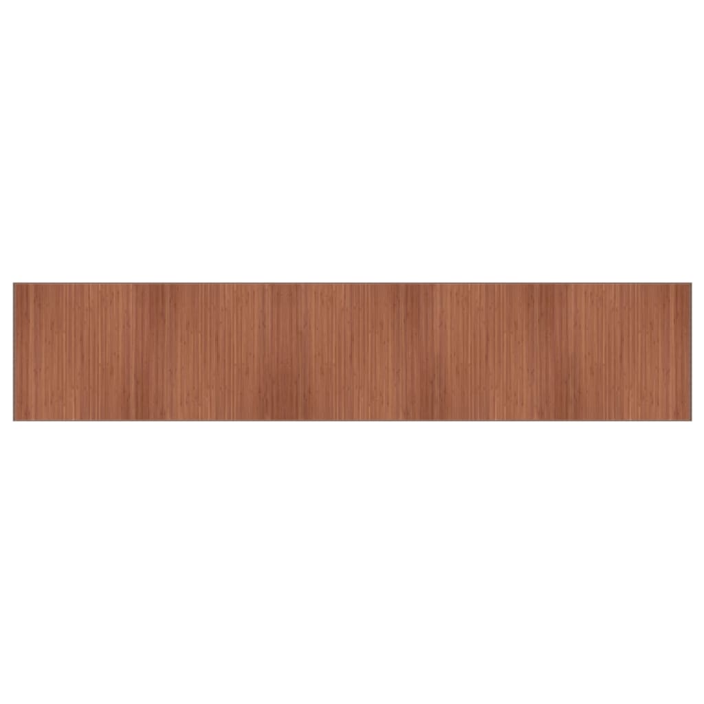 Tappeto Rettangolare Marrone 100x1000 cm in Bambù