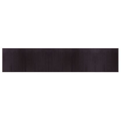 Tappeto Rettangolare Marrone Scuro 100x1000 cm in BambÃ¹