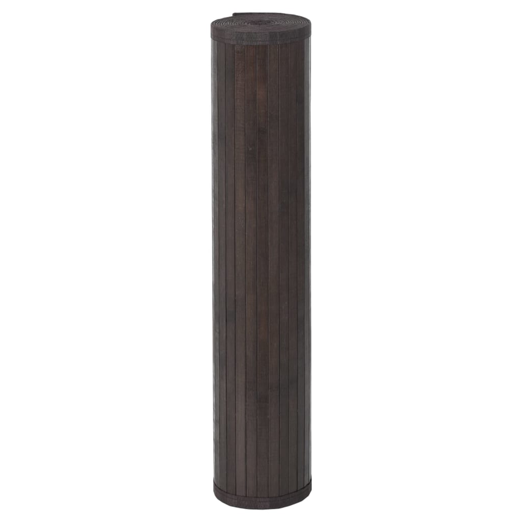 Tappeto Rettangolare Marrone Scuro 100x1000 cm in BambÃ¹