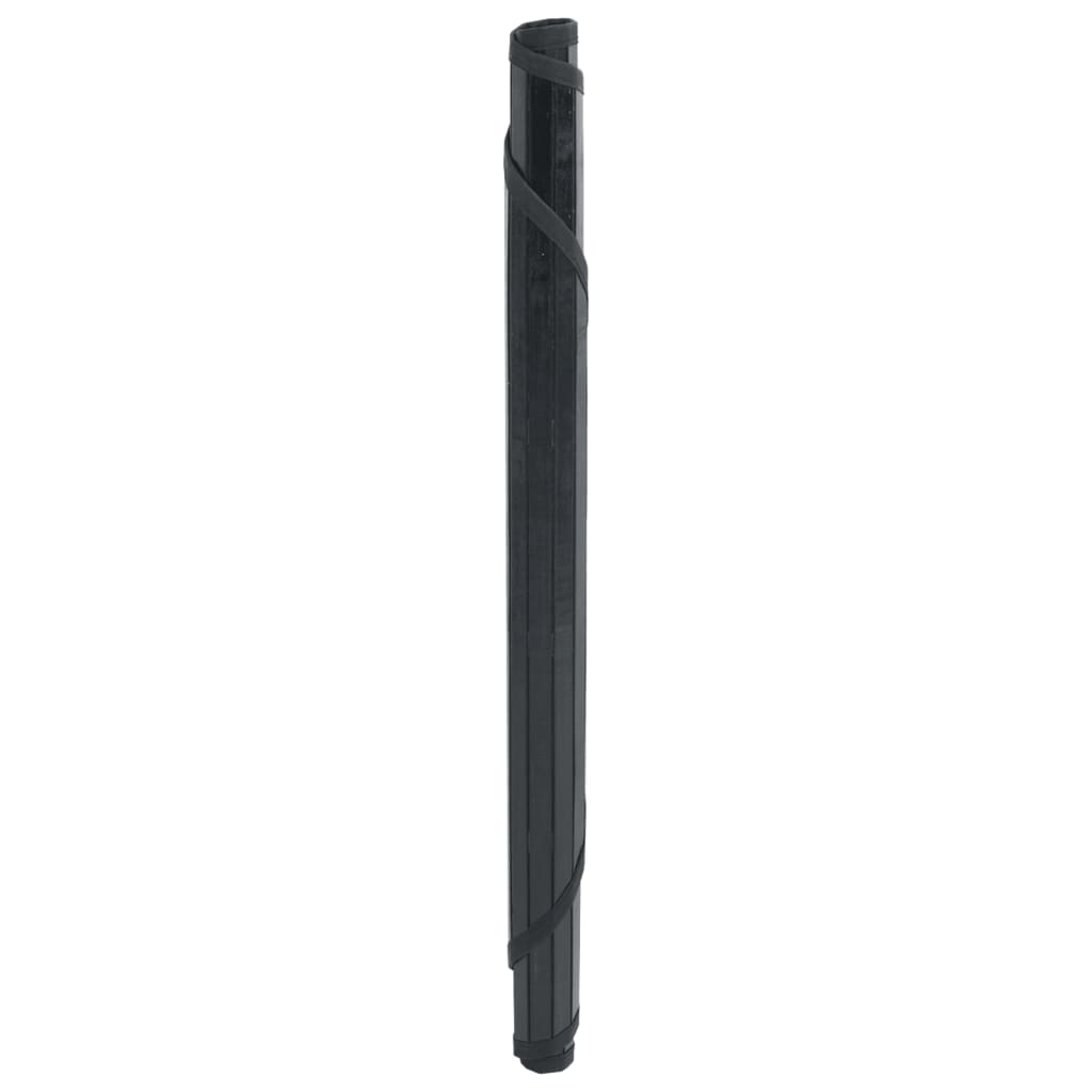 Tappeto Rotondo Nero 60 cm in BambÃƒÂ¹