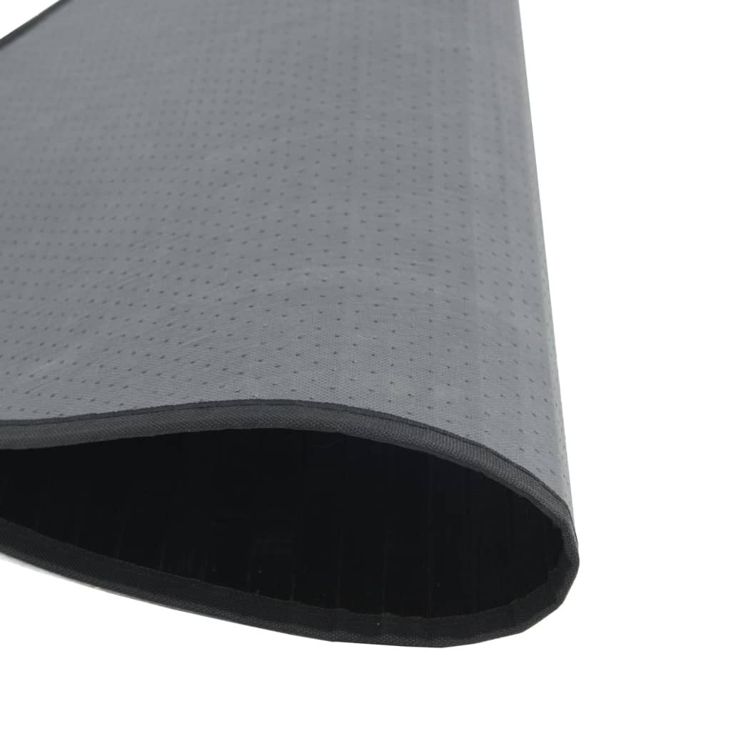 Tappeto Rotondo Nero 60 cm in BambÃƒÂ¹